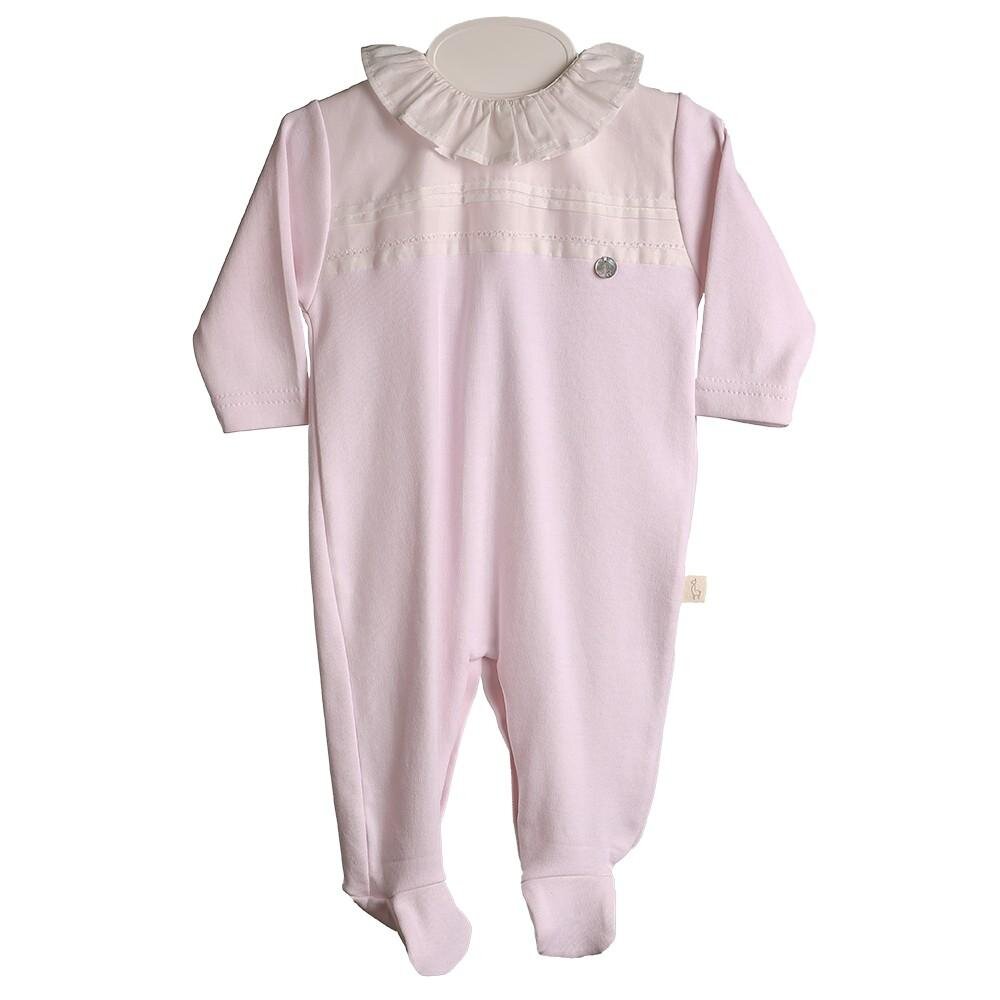 Babypakje Cotton Pink met wit detail Pink