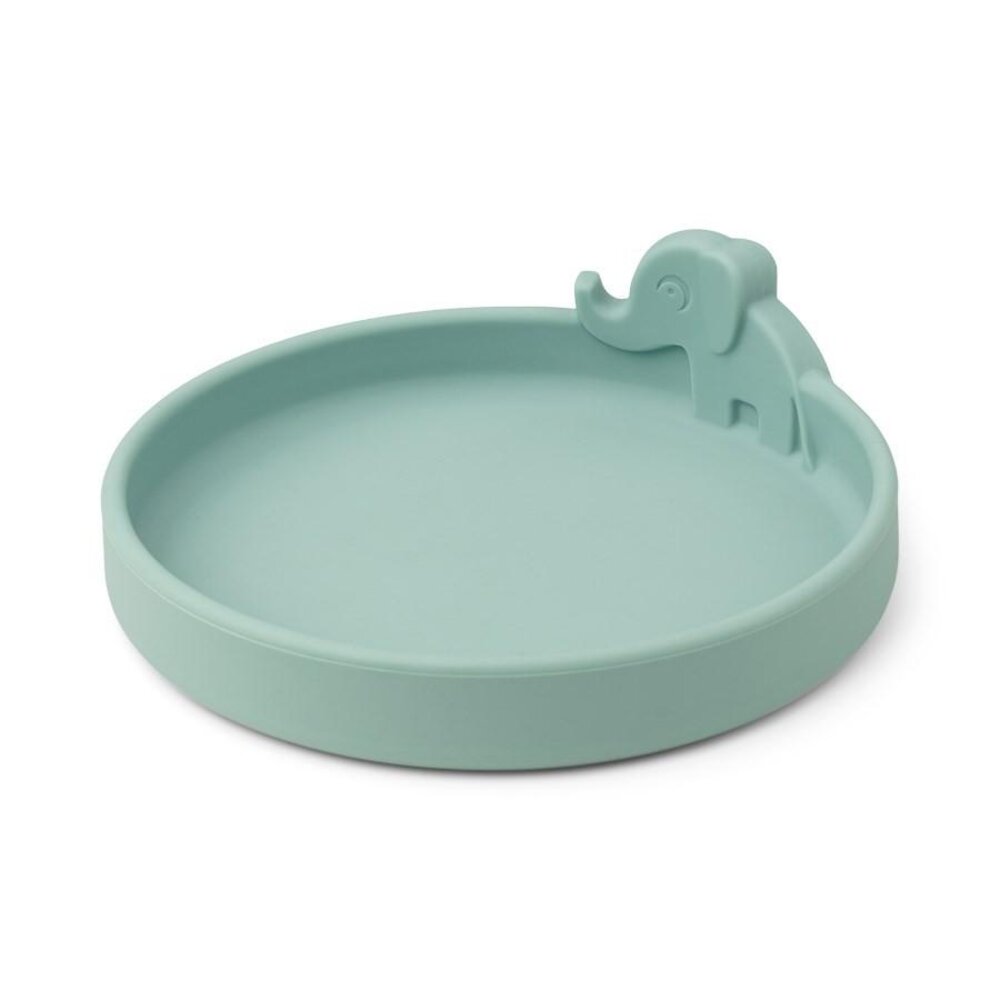 Peekaboo plate, Elphee Blue