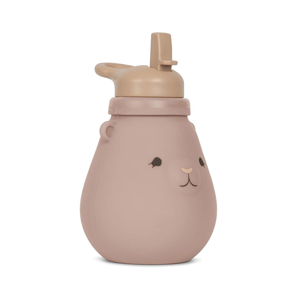 Silicone drinking bottle teddy blush