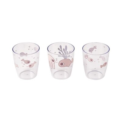 Yummy mini glass 3 pcs, Sea friends Powder