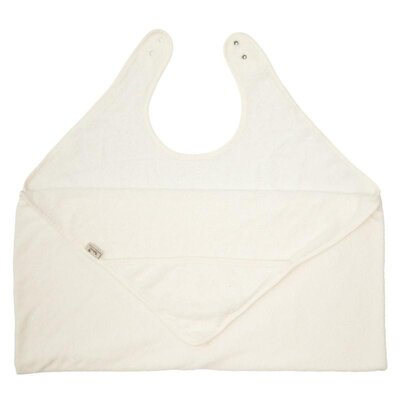 Badcape / Knuffelhanddoek (98x104cm) Daisy white