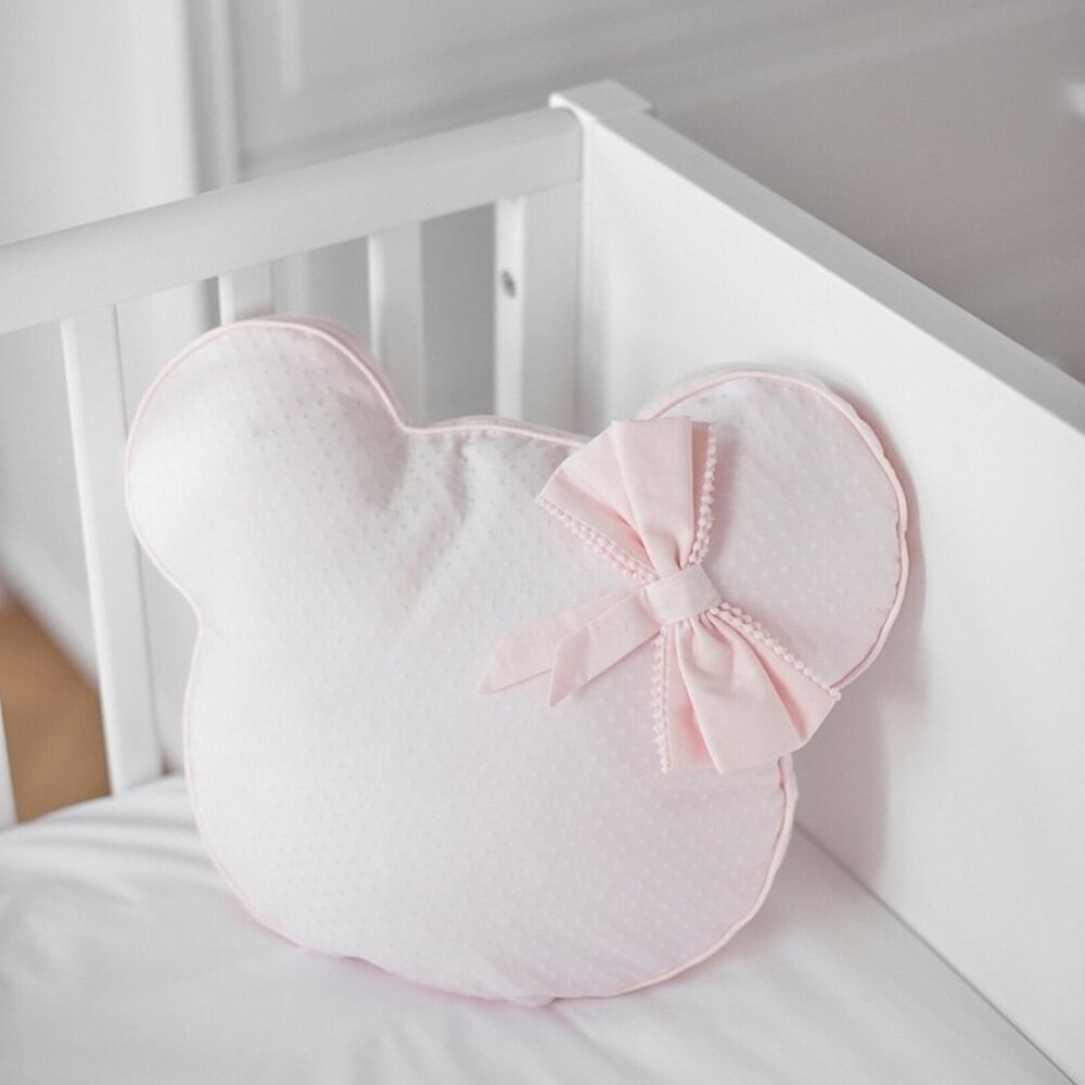 Kussen Teddy 40x40cm Pretty pink