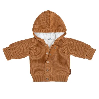 Vestje met capuchon teddy Caramel