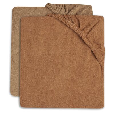 Aankleedkussenhoes badstof 50x70cm (2pack) Caramel / biscuit