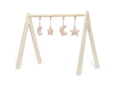 Babygym speeltjes (4pcs) Moon Pale Pink