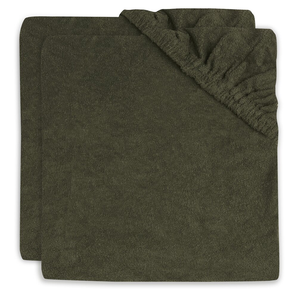 Aankleedkussenhoes badstof 50x70cm (2pack) Leaf Green