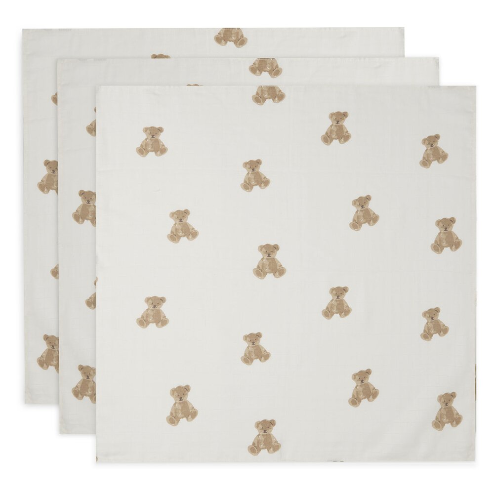 Hydrofiele Doek Small 70x70cm Teddy Bear (3pack)