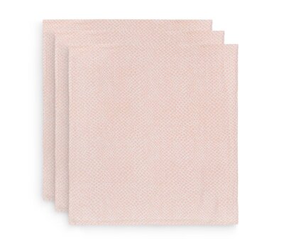 Hydrofiel Multidoek Snake 70x70cm - 3 Stuks Pale Pink