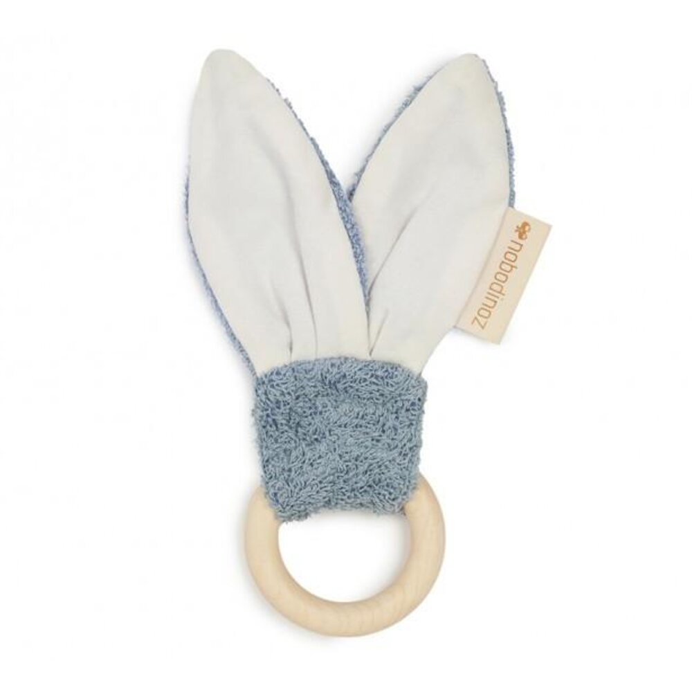 Bunny teether ring 7cm Blue