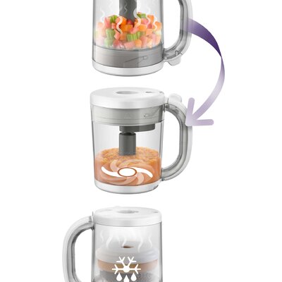 Steamer/Blender 4-in-1 Grijs